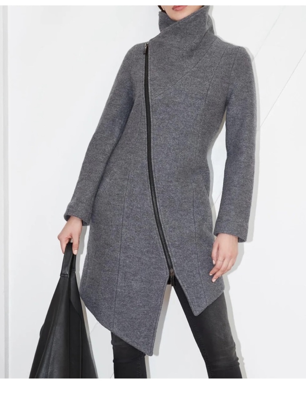 Marcella New York Maren Wool Asymmetrical coat